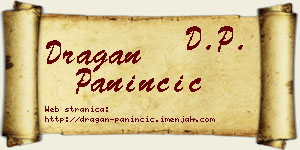 Dragan Paninčić vizit kartica